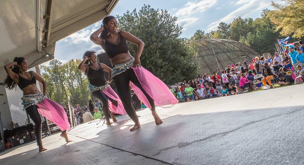 Queens of the Nile Belly Dance Troupe perform at the 2014 Imagine Festival.