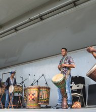 Taaluma Youth Performance Co. (African drumming and dance) at the 2014 Imagine Festival.