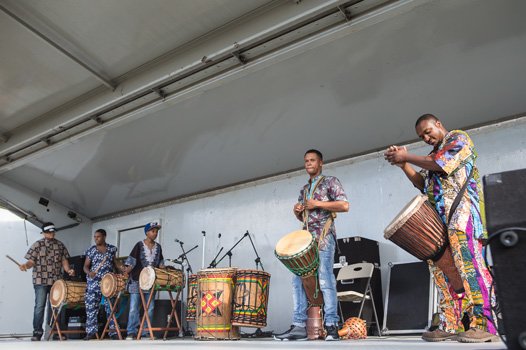 Taaluma Youth Performance Co. (African drumming and dance) at the 2014 Imagine Festival.
