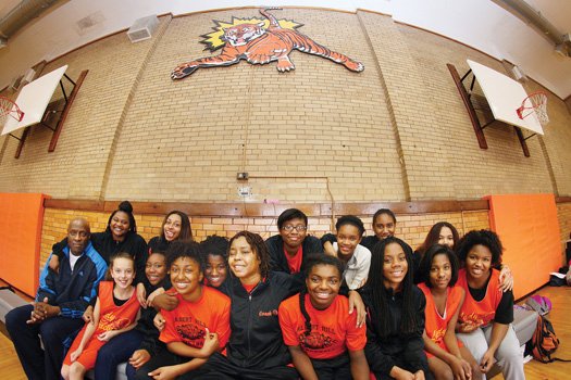 Coach Michele Drayton walked into the Albert H. Hill Middle School gym for the first time since suffering a stroke ...