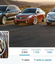 A screenshot of Buick on Twitter. Make sure to follow @Buick for lovely selfie RTs. 