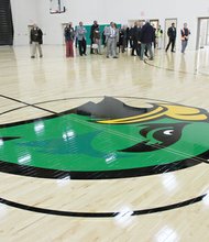 A 2,500-seat, three-court gymnasium is a highlight of the new $63 million Huguenot High School building on Forest Hill Avenue that is opening Jan. 5. 