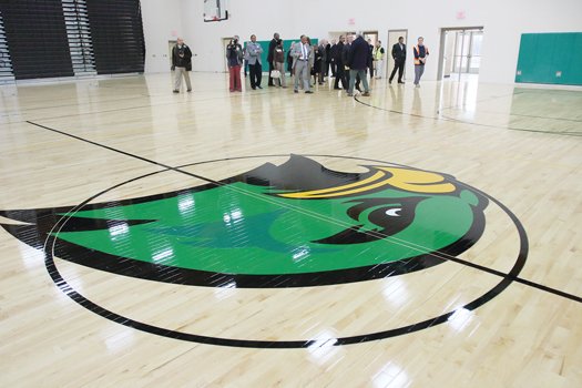 A 2,500-seat, three-court gymnasium is a highlight of the new $63 million Huguenot High School building on Forest Hill Avenue that is opening Jan. 5. 