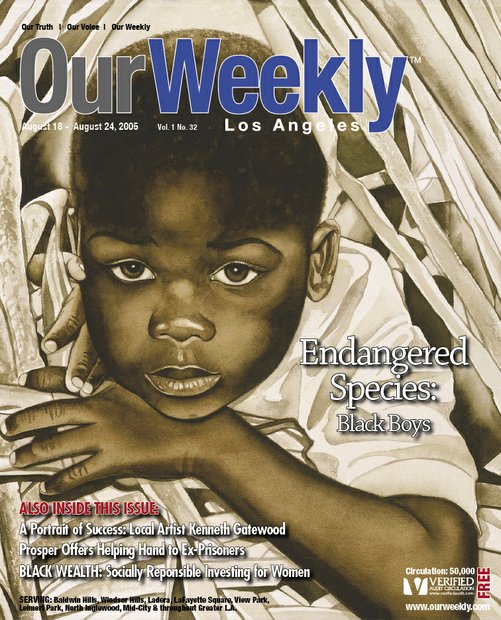 African American boys have been hunted by slavers, racists, Black and Hispanic gangs, and law enforcement. The cover, painted by artist Kenneth Gatewood, represents an endangered boy using mimicry, an instinctive behavior animals use to blend into an environment and hide.The boy appears to be resting before again being pursued by his predators. His brown skin is his camouflaged among the surrounding brown foliage.