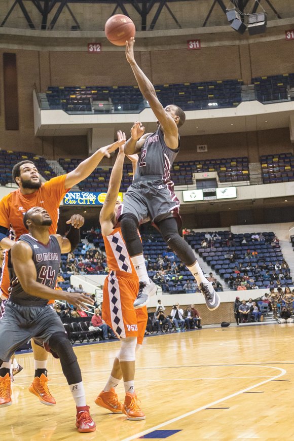 It is fitting Lamar Kearse wears blue and orange jersey No. 3 for the Virginia State University’s Trojans.