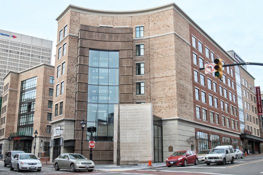The new First Freedom Center located at 14th and Cary streets in Downtown Richmond.  The center’s mission is to commemorate and educate about freedom of religion and conscience as proclaimed in Thomas Jefferson’s Virginia Statute for Religious Freedom. The statute led to the religious clauses in the First Amendment of the U.S. Constitution.