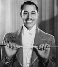 Cab Calloway who became a star with his performances at the Cotton Club and his song "Minnie the Moocher" (1931).