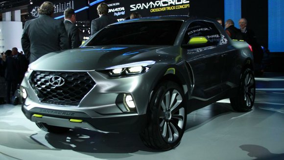 Hyundai is bringing a little bit of everything to the Chicago Auto Show. Its Santa Cruz Crossover Truck Concept will ... Hyundai is bringing a little bit of everything to the Chicago Auto Show. Its Santa Cruz Crossover Truck Concept will ...