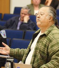Donald Hatcher at City Hall.