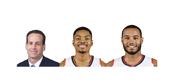 Coach Atkinson, Kent Bazemore, Mike Scott