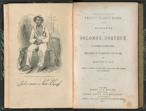 Above, a first edition copy of Solomon Northup’s “12 Years a Slave.” Right, the diary of Florence Barber, Solomon Northup’s granddaughter.