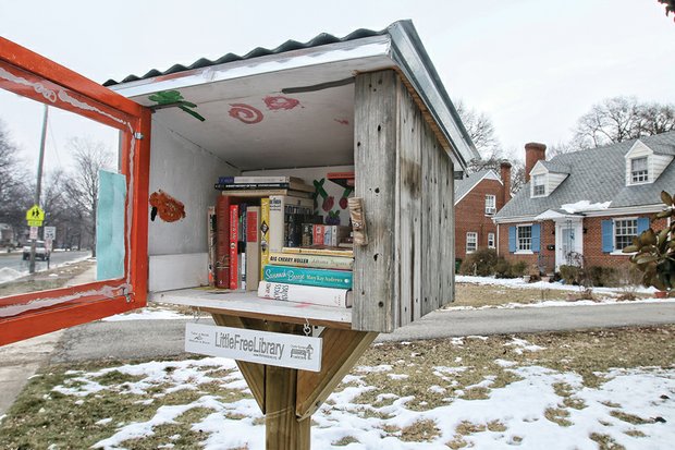 Take a book or two, read them and then return them when you’re finished, using the honor system. And perhaps place a book or two in the “Little Free Library” for others to enjoy. What a novel idea. This community box in the 1600 block of Laburnum Avenue on North Side invites book readers to do just that. Roughly a dozen mini libraries are scattered around Richmond. Go to www.littlefreelibrary.org to learn more about them.