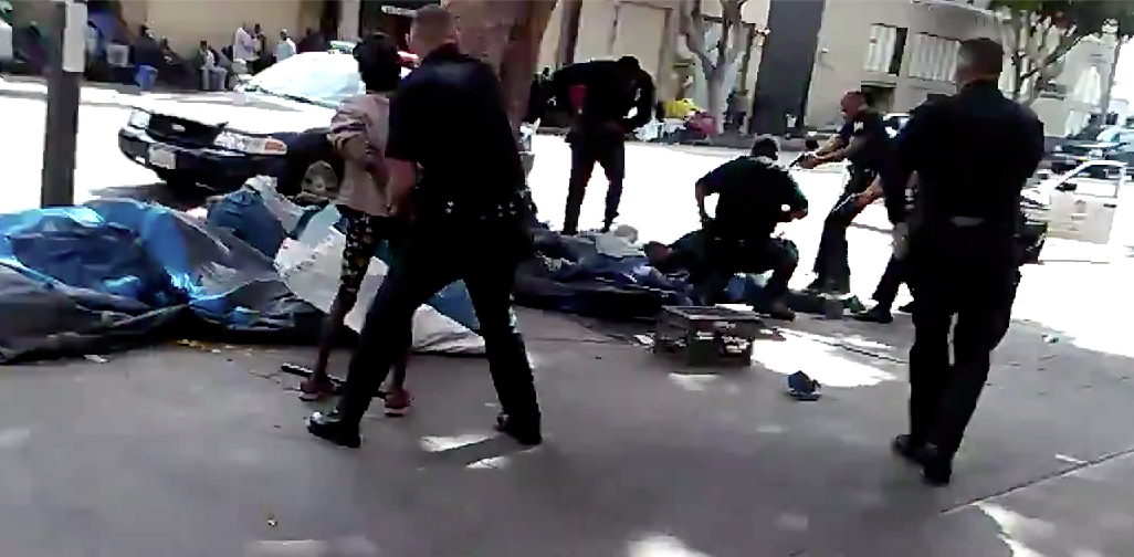 VIDEO LAPD officers kill homeless Black man New York Amsterdam News