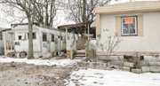 Abandoned trailers at Rudd’s Trailer Park on Jefferson Davis Highway on South Side present an inviting target for vandals.