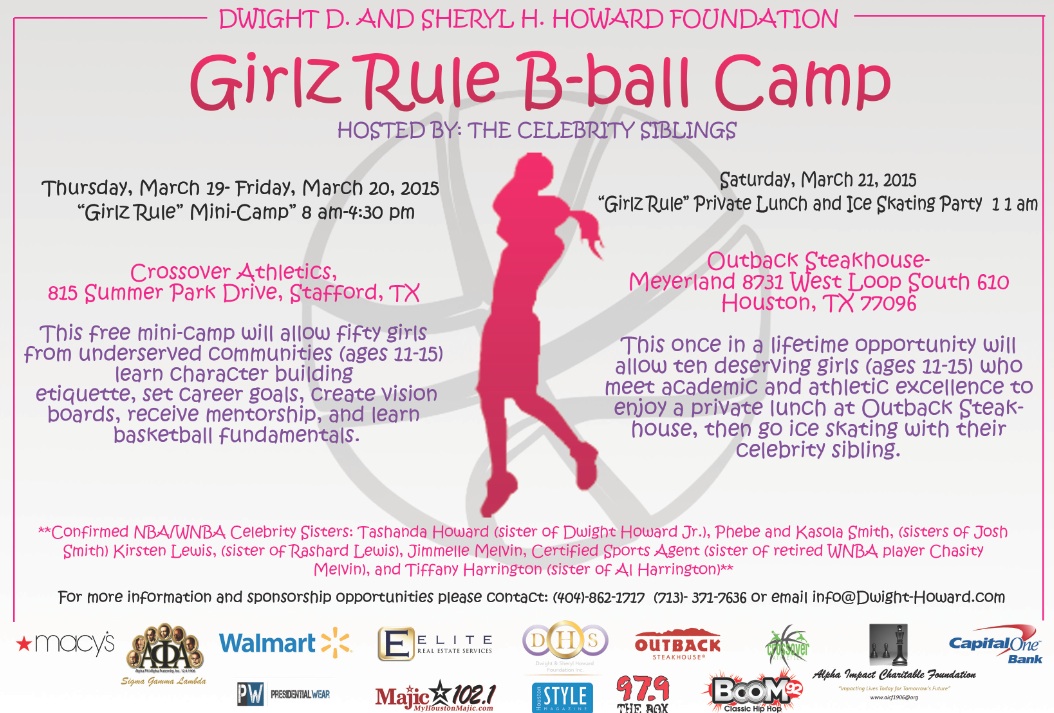 Dwight D. & Sheryl H. Howard Foundation to host “Girlz Rule” Basketball