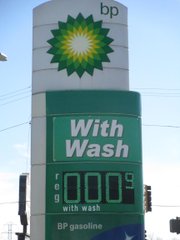 Gas is selling for 0.00 a gallon at the shuttered BP station at 1987 W. Jefferson St., when a handwritten "closed" sign hangs in the window.
