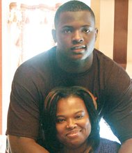 Tabyus Taylor embraces his mother, Vannette Taylor, after his ordeal. He and his younger brother, TeAndrey, are trying to get their lives back to normal after the nightmare of arrest and incarceration in Riverside Regional Jail before the charges were dismissed.