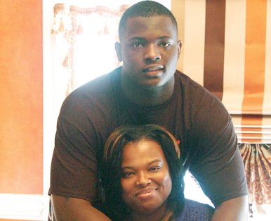 Tabyus Taylor embraces his mother, Vannette Taylor, after his ordeal. He and his younger brother, TeAndrey, are trying to get their lives back to normal after the nightmare of arrest and incarceration in Riverside Regional Jail before the charges were dismissed.