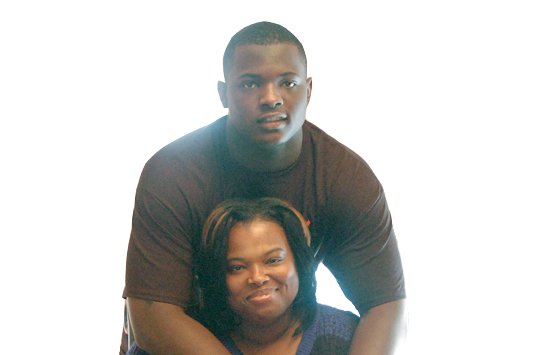 Tabyus Taylor embraces his mother, Vannette Taylor, after his ordeal. He and his younger brother, TeAndrey, are trying to get their lives back to normal after the night- mare of arrest and incarceration in Riverside Regional Jail before the charges were dismissed.