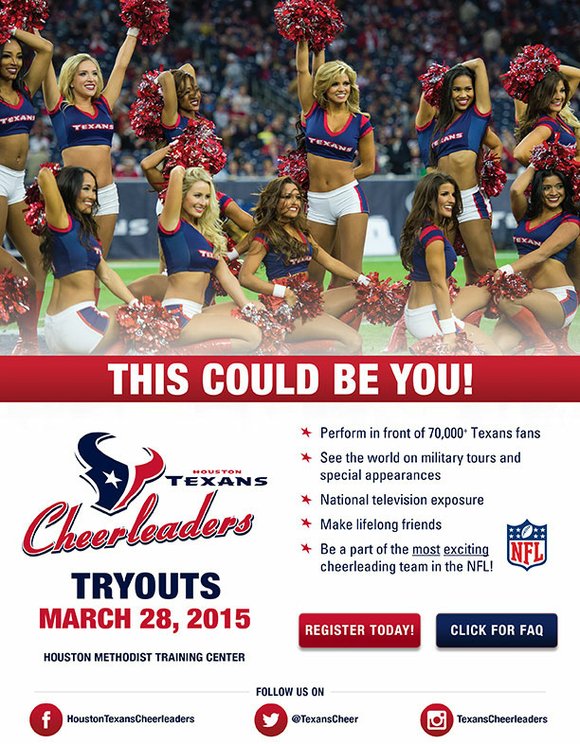 Everything you need to know about Texans cheerleader tryouts