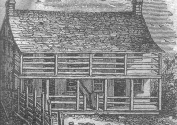 Sketch of Lumpkin’s Jail from “A History of the Richmond Theological Seminary.”
