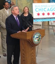 U.S. Sen. Dick Durbin stressed the importance of alleviating the congestion at Union Station, 500 E. Jackson Blvd., one of the nation's largest rail car hubs.