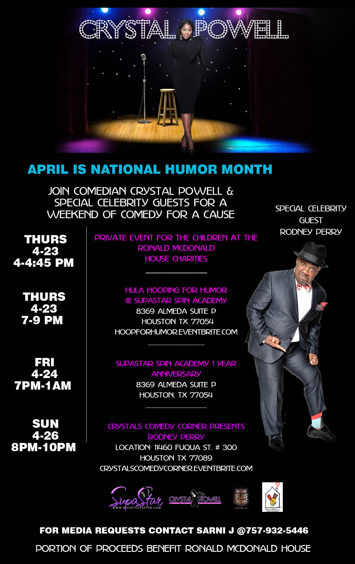 Charity Celebrity Events Honor National Humor Month Houston Style 