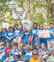 More than 1,000 advocates at last Saturday’s Put Kids First Rally at Capitol Square in Downtown call for a greater financial, social and policy investment in children by state and local officials.