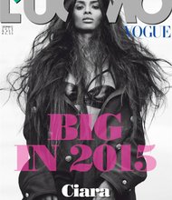 Ciara appears on the cover of the January 2015 edition of German Vogue magazine. 