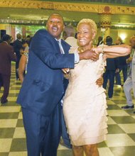 You don’t have to be a high school student to enjoy the prom. Dore Lindsey and Hattie Sturtevant take to the dance floor at the 2015 Mayor’s Senior Spring Prom held May 7 in the Altria Ballroom.