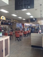 The remodeled interior of the Delta Sonic gas station includes the Brick Oven Cafe & Bakery and a soon-to-open U.S. Post Office substation.