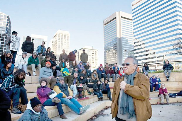 Mr. Boone speaks to the Occupy Movement.