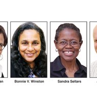 Free Press winners in the Virginia Press Association competition in advertising, news presentation, photography and writing: April A. Coleman, Bonnie V. Winston, Sandra Sellars and Joey Matthews