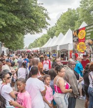 Thousands of hungry people flocked Sunday to Downtown for the annual Broad Appétit food festival. Vendors lined four blocks along Broad Street between Henry and Adams streets
and served up tasty mini-dishes of food at $3 a pop.