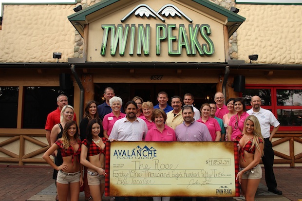 Avalanche Food Group Donates $41,000 from Twin Peaks Bra-Tacular Event to  The Rose | Houston Style Magazine | Urban Weekly Newspaper Publication  Website