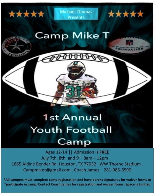 Mike Houston Football Camps