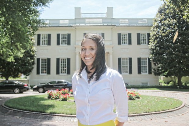 Kaci Easley is the picture of confidence as the executive director of the grand 202-year-old home in Capitol Square where Gov. and Mrs. Terry McAuliffe now live. The Hampton University graduate has a staff of five to help her look after the first couple’s needs and makes arrangements for the varied public and private parties, receptions and dinners hosted by the McAuliffes.