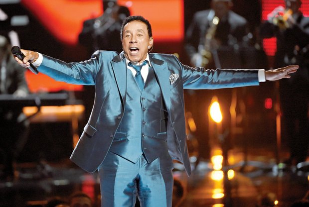 Smokey Robinson, honored with the Lifetime Achievement Award, performs a medley of his hits