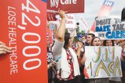 Supporters of the Affordable Care Act cheer the 6-3 decision last Thursday that upheld the crucial subsidies in President Obama’s health care law that makes health insurance affordable for millions of Americans.