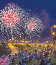 FIREWORKS OVER RICHMOND -Thousands of spectators gathered to see the skies painted in spectacular colors last Friday at the city’s annual fireworks show at Brown’s Island in Downtown. 