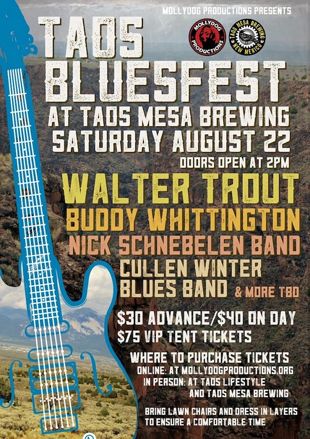 Taos Blues Fest Scheduled for Saturday August 22nd Houston Style