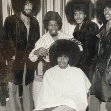 Elshabazz cuts Ricky Sylvers of the Sylvers singing group of the 1970s.