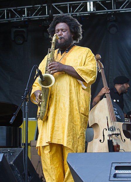 Richmond Jazz Festival brings the music to Maymont- Trombonist Kamasi Washington of Los Angeles revs up the audience. 