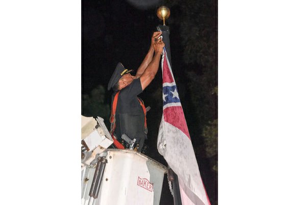 A rebel flag no longer flies from a historic city-owned mansion in this southern Virginia city that briefly served as ...