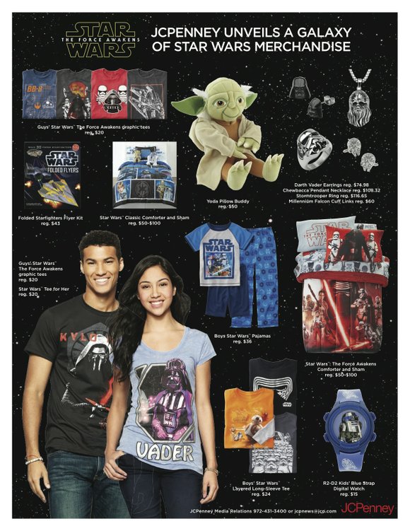 JCPenney Unveils A Galaxy of Star Wars Merchandise