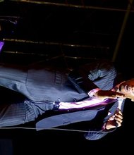 Singer Jeffrey Osborne performs.