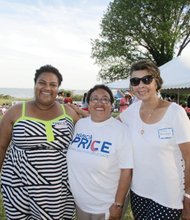 Party with Politics - Rep. Scott’s niece, Marcia Price, worked the crowd. She is running for the 95th District House seat in Newport News. With her are her mother, Valerie Scott Price, and Judith C. Anderson of Richmond, former deputy secretary of the commonwealth.