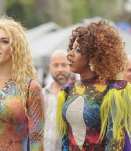 Virginia PrideFest // Stacy Max and Raquelle S. Colby of Godfrey’s Angels take part in Saturday’s festival.