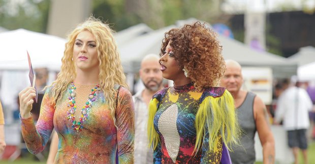 Virginia PrideFest // Stacy Max and Raquelle S. Colby of Godfrey’s Angels take part in Saturday’s festival.