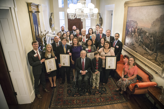 First Lady Cecilia Abbott And Governor Greg Abbott Honor Winners Of The 